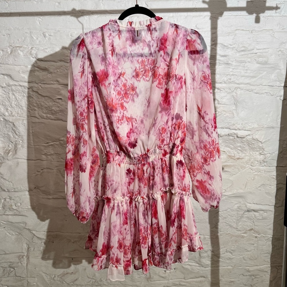 Misa Los Angeles Lorena Dress in Abstract Rose Flora - Picture 5 of 12